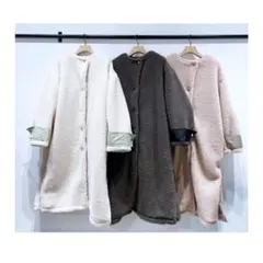 DRESSLAVE ボア・ナイロン スイッチングコート - メルカリ
