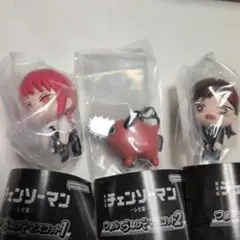 チェーンソーマンガチャ　つまんでつなげてマスコット　レゼ篇　　3個セット