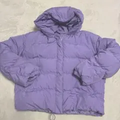 極美品★ダウン80%暖か　ラベンダーパープル　レディースダウンジャケットM38