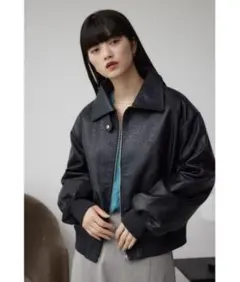 フェイクレザージャケット AZUL