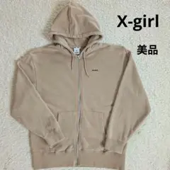 X-girl レディース　パーカー　ベージュ　М