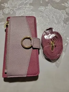 【新品】iPhone 11 pro スマートホンケース レッドパープル