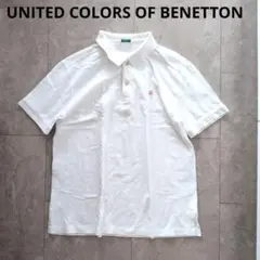 UNITED COLORS OF BENETTON ポロシャツ 鹿の子 ロゴ 綿のサムネイル