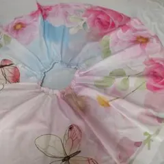 花柄サーキュラースカート ピンク59cm