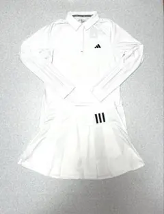 新品　adidasgolf S XS ニット　スカートセット　白　ベージュ 新品 adidasgolf S XS 薄手ニット スカート セット 白 ベージュ - メルカリ