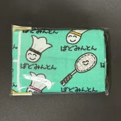バドミントン（ラケット&シャトル）イラスト総柄フェイスタオル おえかきさん♦️新品のサムネイル