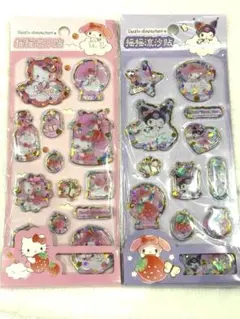 新商品　サンリオ　水シール　ウォーターシール2枚セット