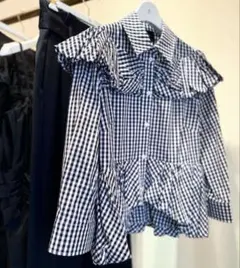 Simone Rocha チェックフリルシャツ シモーネロシャのサムネイル