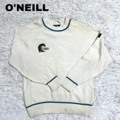 【O’NEILL】オニール ニット セーター ロゴ刺繍 白【L】のサムネイル