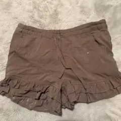 Ruby's フリルショートパンツ ブラウン フェアリーグランジ 森ガール
