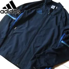 美品 L アディダス climacool メンズ ジャージ/ジャケット ネイビー