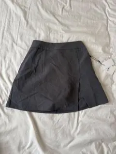 ラップデザイン ミニスカート グレーのサムネイル