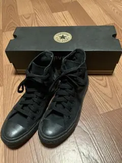 美品 CONVERSE ハイカット スニーカー 22.5cm ブラック 黒