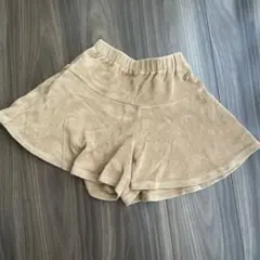 ベージュ コーデュロイ キュロット120cm