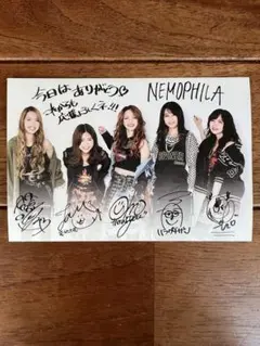 nemophila サイン入りカード