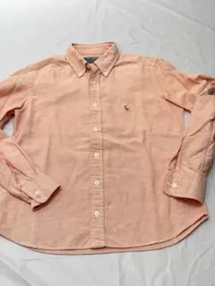 Ralph Lauren POLO オレンジ ボタンダウン　シャツ　レディース