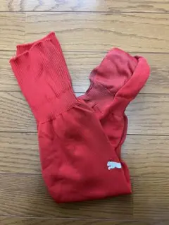 プーマ サッカーソックス／赤 23～25
