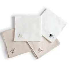 刺繍タオルハンカチセット