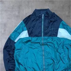 90sアディダスadidasナイロントラックジャケットLグリーン