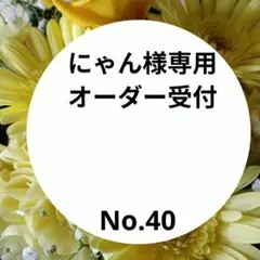 にゃん様専用オーダー受付　オーダー受付No.40