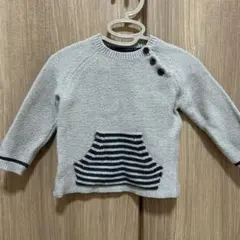 ZARA ベビー ニットセーター 9-12ヶ月 ベージュ