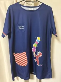 おさるのジョージ　Curious George エプロン M-L ネイビーのサムネイル