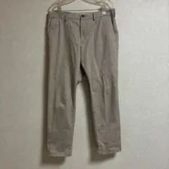 UNIQLOベージュ スリムフィット チノパン ウエスト88cm