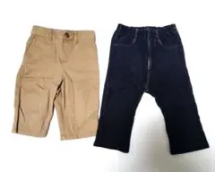 ミキハウス80cm・ラルフローレン70cm パンツ2枚セット