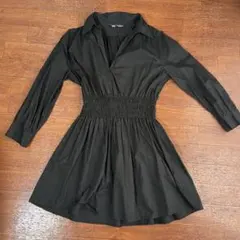 ZARA ブラック シャツワンピース、トップス