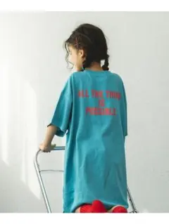 ペアマノン　バックロゴ　ワンピース　120cm