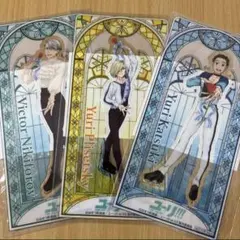 ユーリ!!! on ICE ローソン限定 クリアステッカー 3枚セット