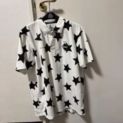 F.C.Real Bristol 星柄ポロシャツ L ホワイト/ブラック