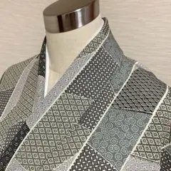 KA2021 洗える着物 小紋 身丈159cm ポリエステル 化繊