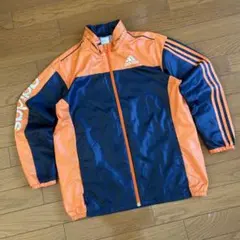 adidas ジャケット 160cm オレンジ/ネイビー