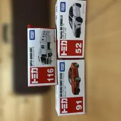 トミカ 3台セット トヨタGRカローラ スーパーアンビュランスフォードマスタングのサムネイル