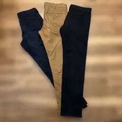 UNIQLOメンズ チノパンとデニム（ストレッチジーンズ）3本セット