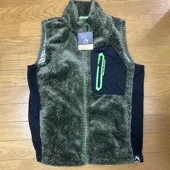 ワークマン　フィールドコア　ダイヤフリース裏アルミベスト カーキ