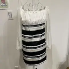 （新品）Delyle NOIR ストライプワンピースのサムネイル