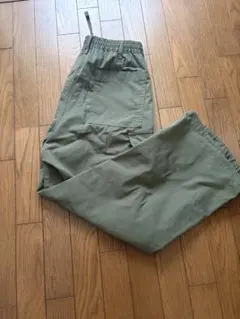 カーゴパンツ オリーブグリーン ゴムウエスト