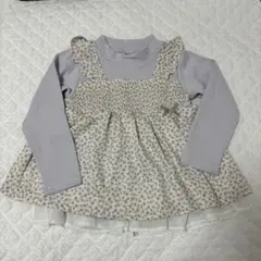 プティマイン　小花ドッキングチュニック　110