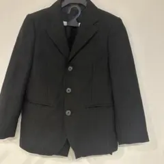 黒 ストライプ スーツジャケット 3ボタン