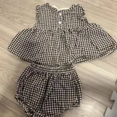トップスとショートパンツセット 80/90
