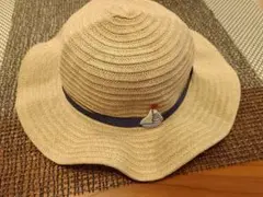 ファミリア　麦わら帽子　ストローハット　49〜51cm
