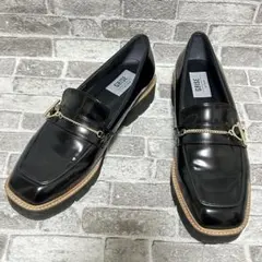 美品 GRISE le talon ルタロン チェーンビットエナメルローファー