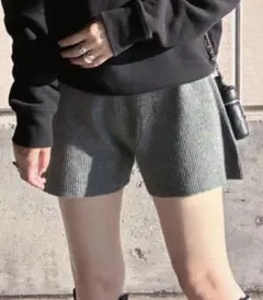 GRL ニットショートパンツ　an1295