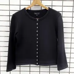 agnes b. PARIS スナップカーディガン ブラック サイズ3 - メルカリ
