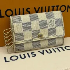 ルイヴィトン ポルトフォイユ ヴィエノワ 新型 ダミエ アズール がま口