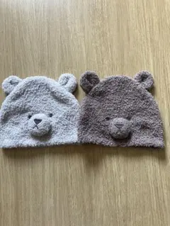 美品gelato pique ジェラートピケ ベビ–ニット帽2点セット