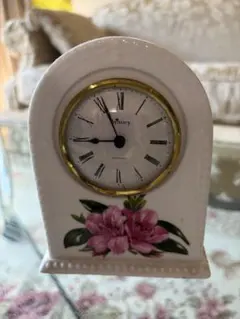 Aynsley 陶器製 置き時計 花柄