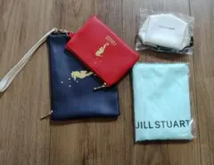 雑誌付録セット☆JILLSTUARTエコバッグ＆ポーチ、FUKUZOポーチセットのサムネイル